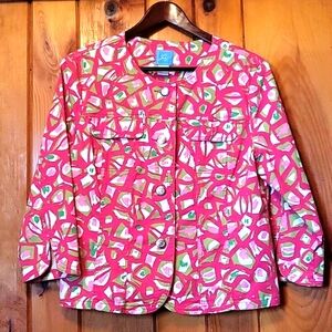 Lark Lane Cotton Denim Jacket Sz 14